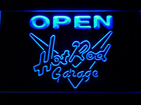 Hot Rod Garage Open LED Neon Sign